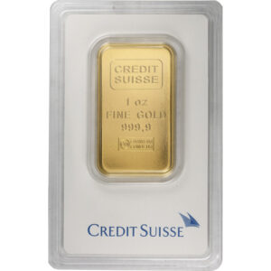 Credit Suisse Gold Bar (Secondary Market w/ Assay) 1 oz