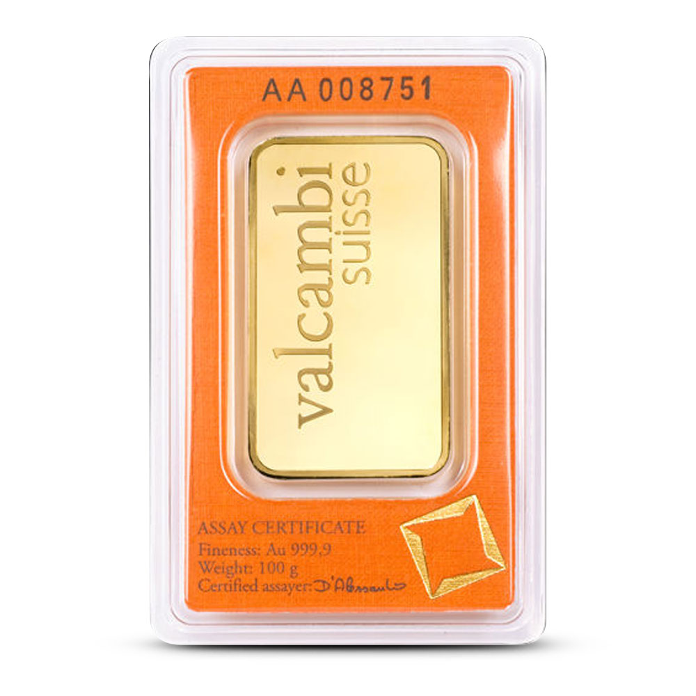 Valcambi Gold Bar (New w/ Assay) 100 Gram - Image 2