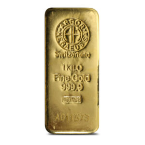 Argor Heraeus Gold Bar (New w/ Assay) 1 Kilo