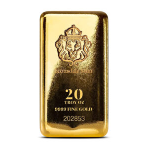 Scottsdale Mint Cast Gold Bar (New) 20 oz