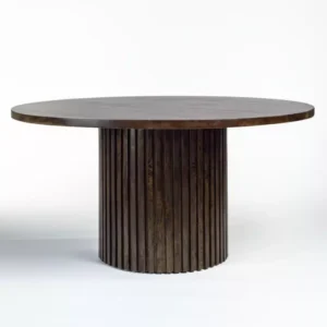 Bradley 60" Round Dining Table in Aged Ash