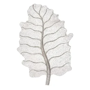 Metallurgy Leaf Wall Art, Stainless Steel