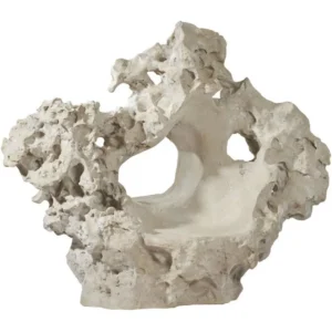 Colossal Cast Stone Sculpture with Seat, Roman Stone