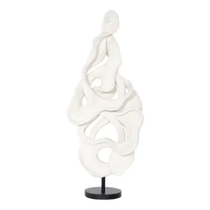 Cast Dancing Sculpture, Plie, Faux Bleached