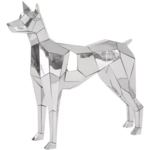 Crazy Cut Dog, Stainless Steel, Silver