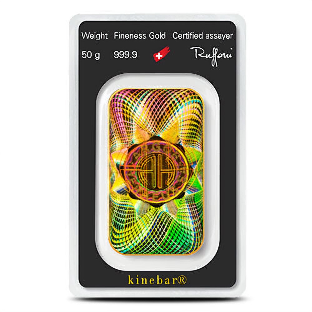Argor Heraeus Kinebar Gold Bar (New w/ Assay) 50 Gram - Image 2