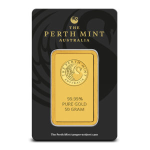Perth Mint Gold Bar (New w/ Assay) 50 Gram