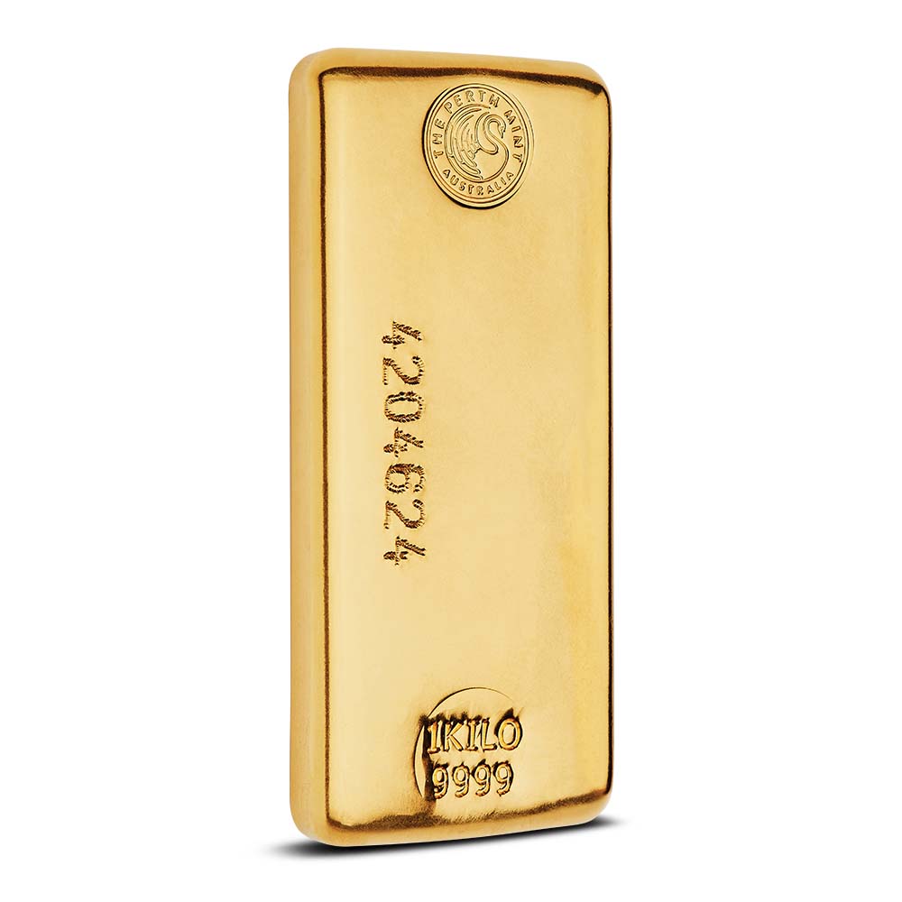 Perth Mint Cast Gold Bar (New) 1 Kilo