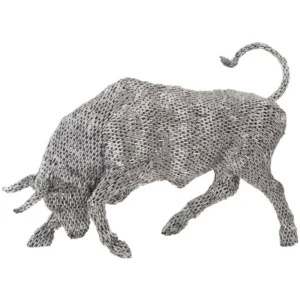 Bull Pipe Sculpture, Stainless Steel